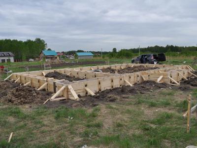 Строительство фундамента ростверка в Новосибирске